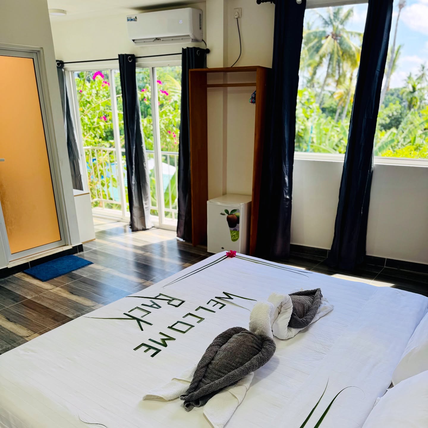A welcoming guestroom at Ramzu Villa